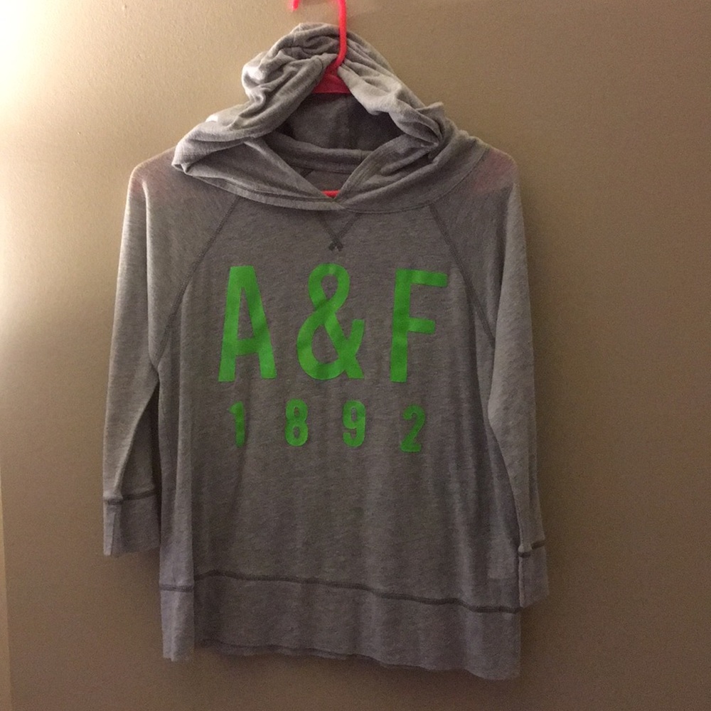 Grey Abercrombie Hoodie